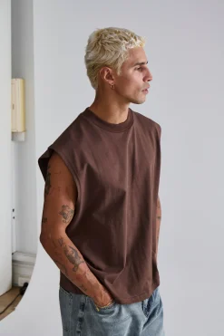 Callin Crop Tank Choc