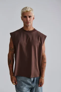 Callin Crop Tank Choc