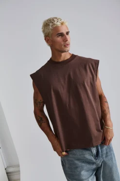 Callin Crop Tank Choc