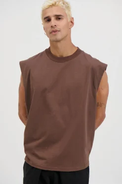 Callin Crop Tank Choc