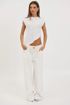 Cassie Top White
