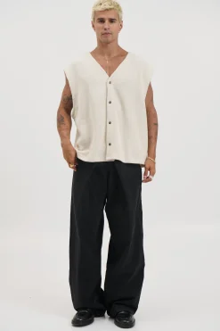 Cassius Knitted Vest Sand