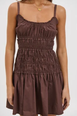 Chanelle Mini Dress Chocolate