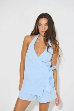 Chantelle Wrap Set Sky