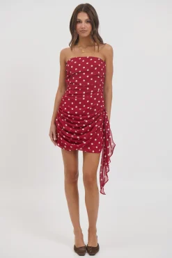 Charley Mini Dress Wine