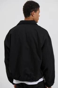 Charlie Soft Cotton Bomber Black
