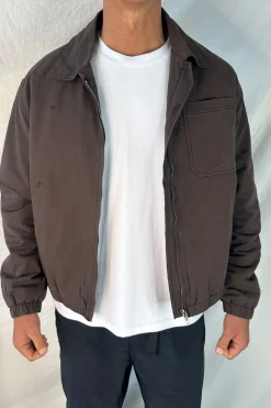 Charlie Soft Cotton Bomber Choc