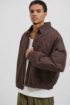 Charlie Soft Cotton Bomber Choc