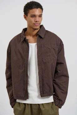 Charlie Soft Cotton Bomber Choc
