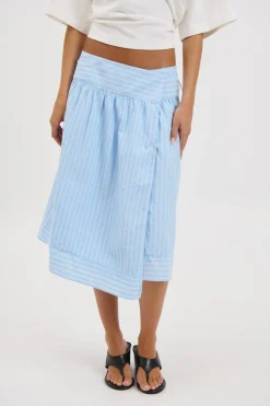 Chase Midi Skirt Sky