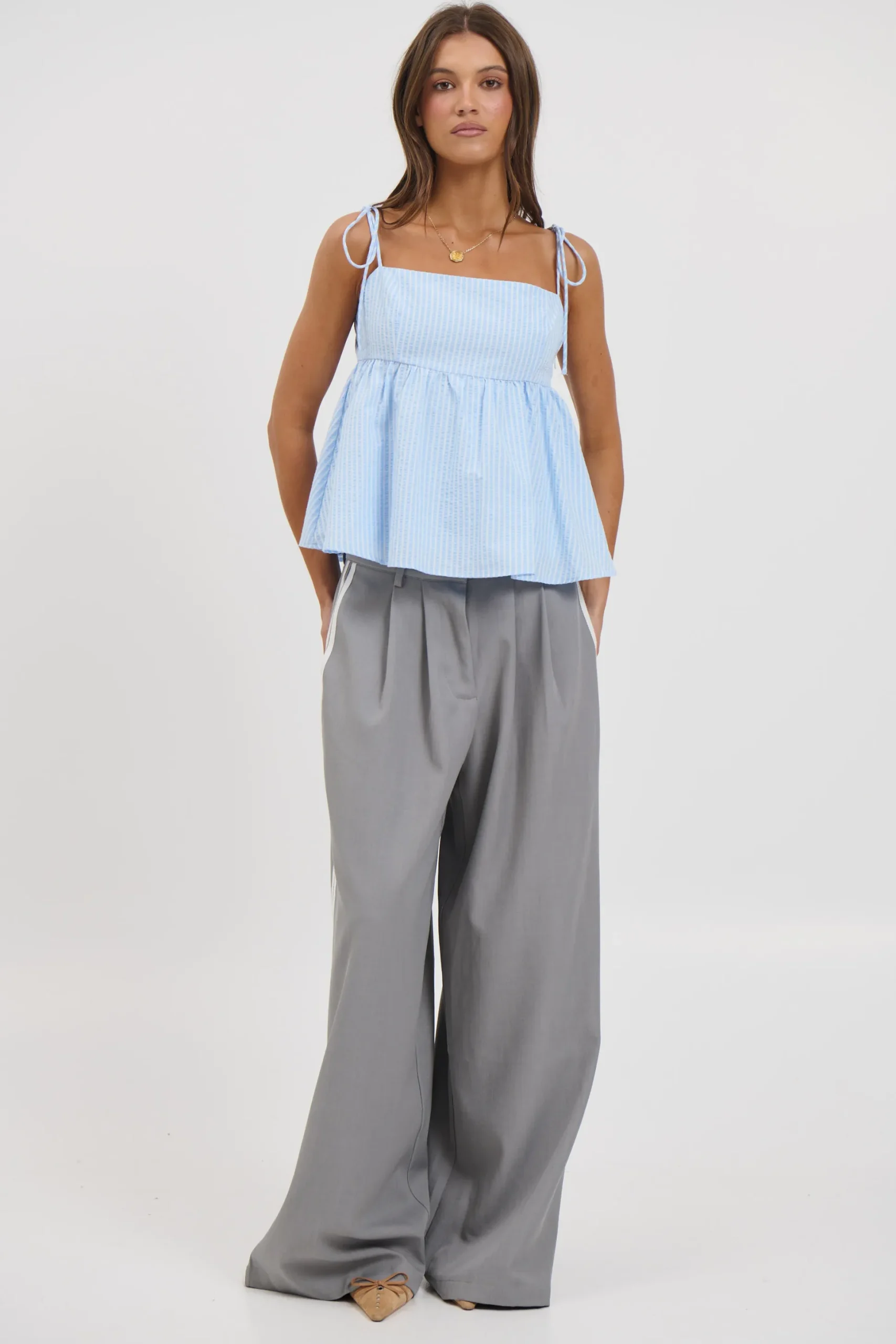 Chontelle Babydoll Top Sky