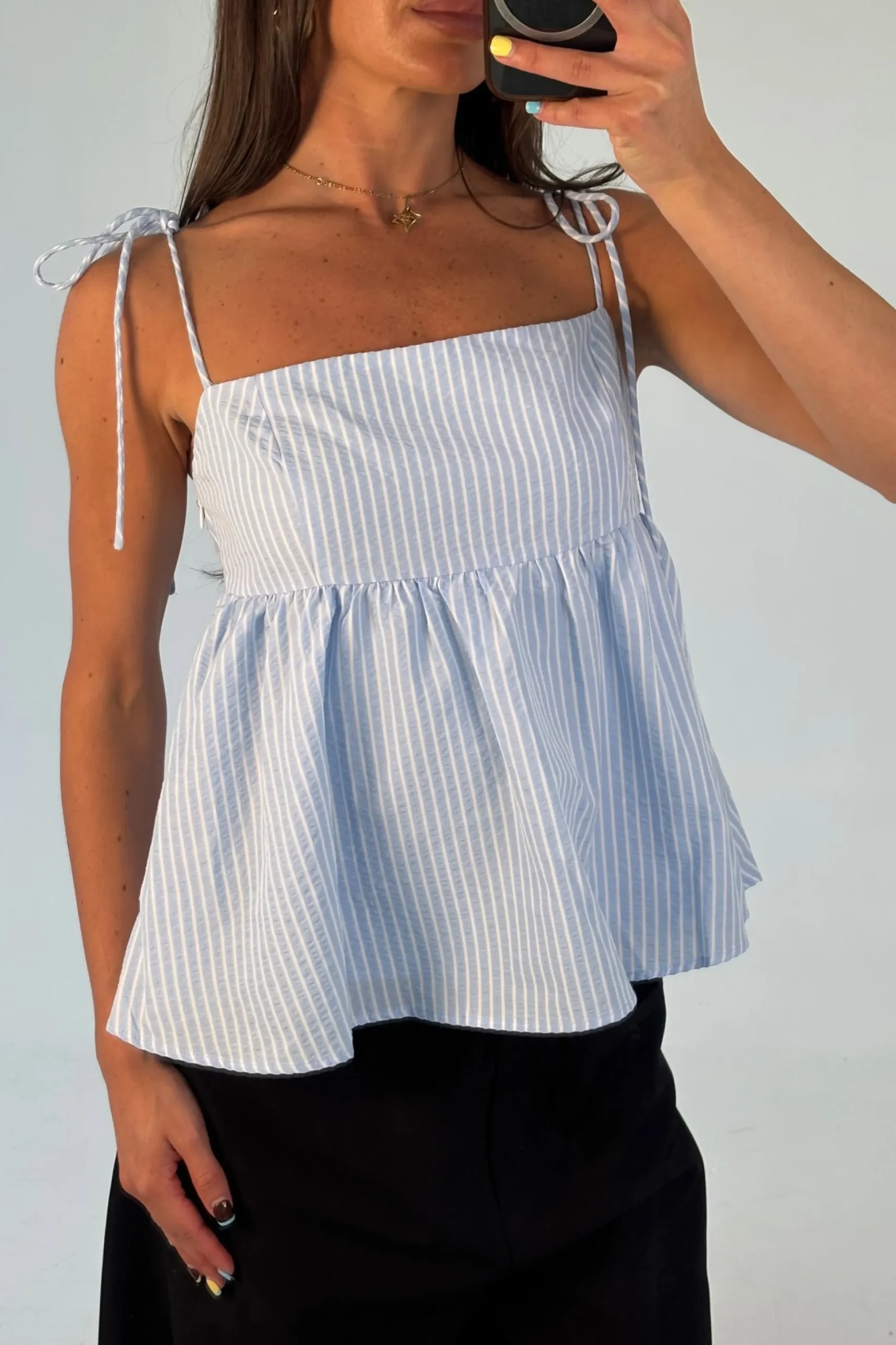 Chontelle Babydoll Top Sky