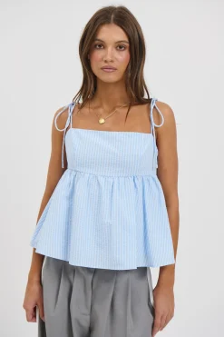 Chontelle Babydoll Top Sky
