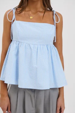 Chontelle Babydoll Top Sky