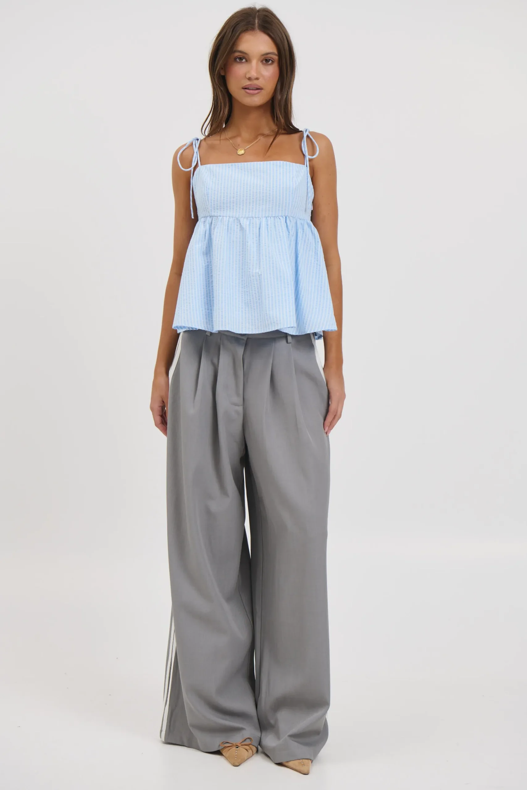 Chontelle Babydoll Top Sky