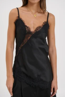Chrishell Lace Cami Black