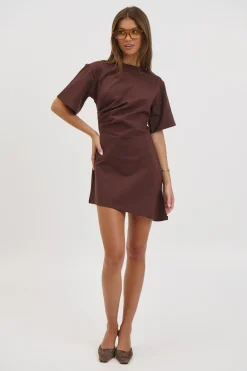 Cici Mini Dress Chocolate