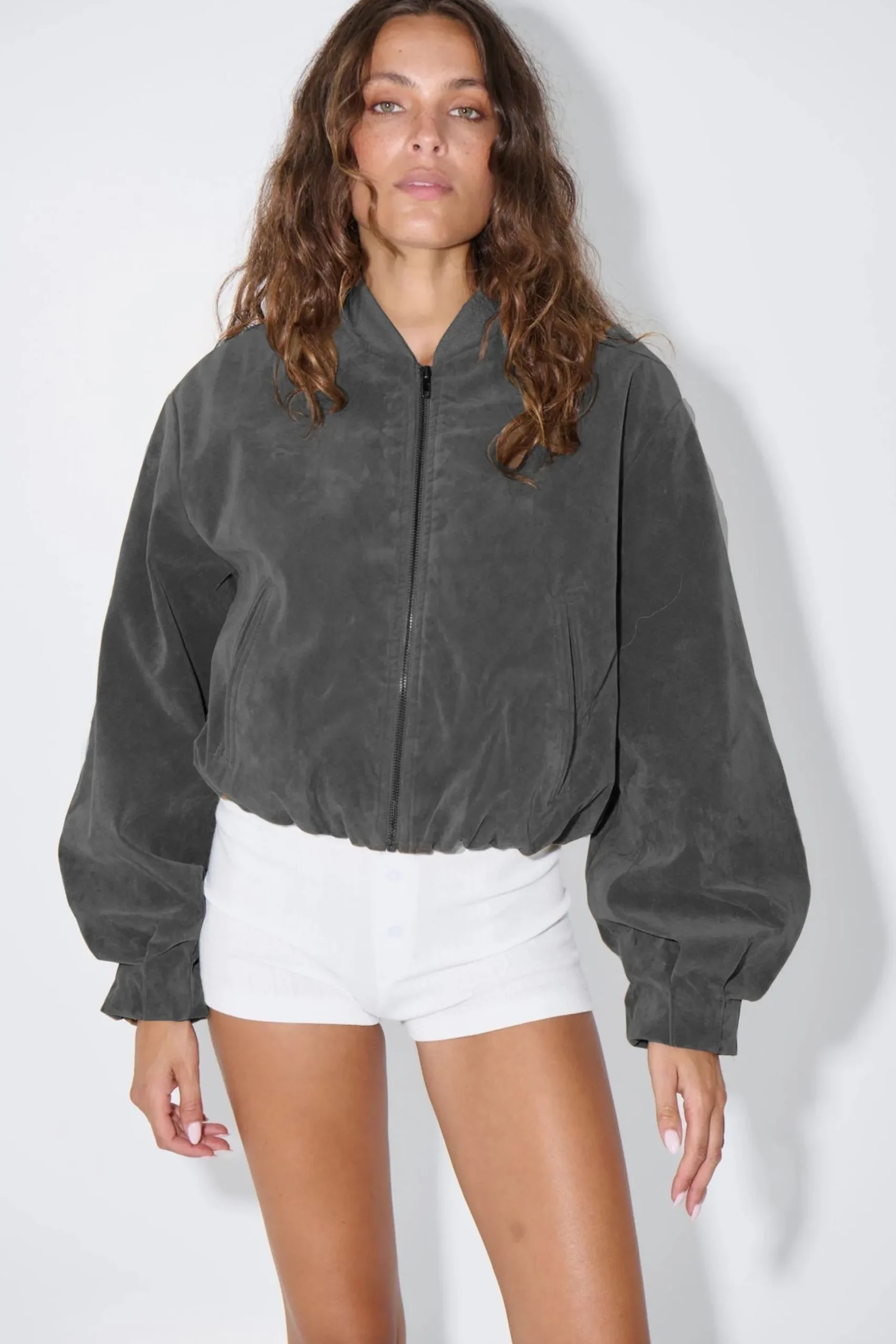 Clara Bomber Grey