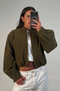 Clara Bomber Khaki