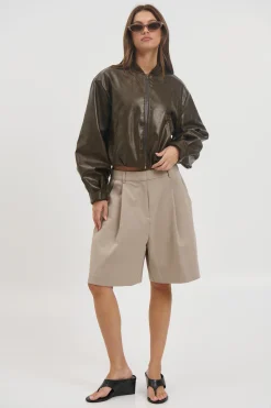 Clara Bomber Vintage Brown