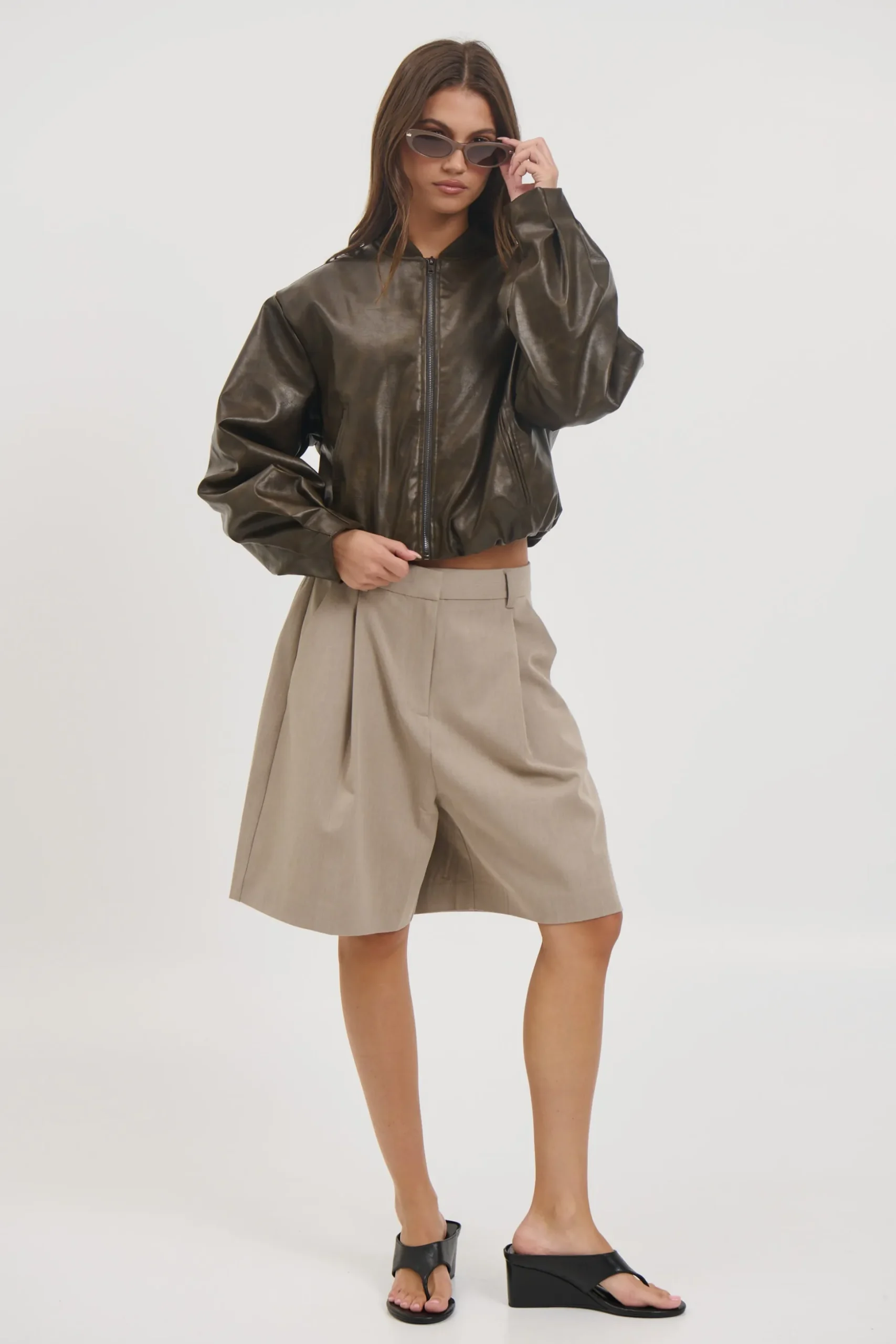 Clara Bomber Vintage Brown