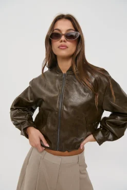 Clara Bomber Vintage Brown
