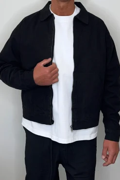 Collar Lined Jacket Black