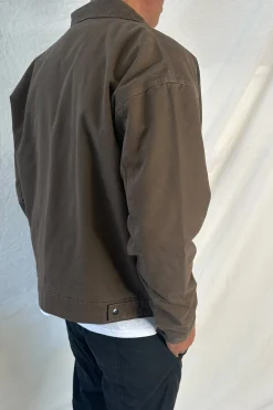 Collar Lined Jacket Dark Brown