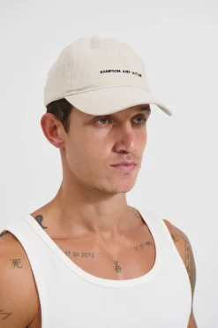 College Cap Minimal Beige