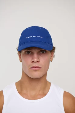 College Cap Minimal Blue