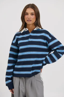 Countryside Jersey Midnight Stripe
