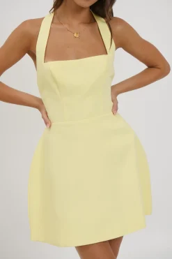 Darcy Mini Dress Lemon