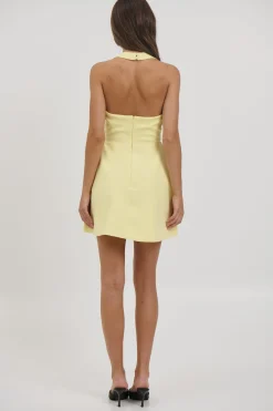 Darcy Mini Dress Lemon