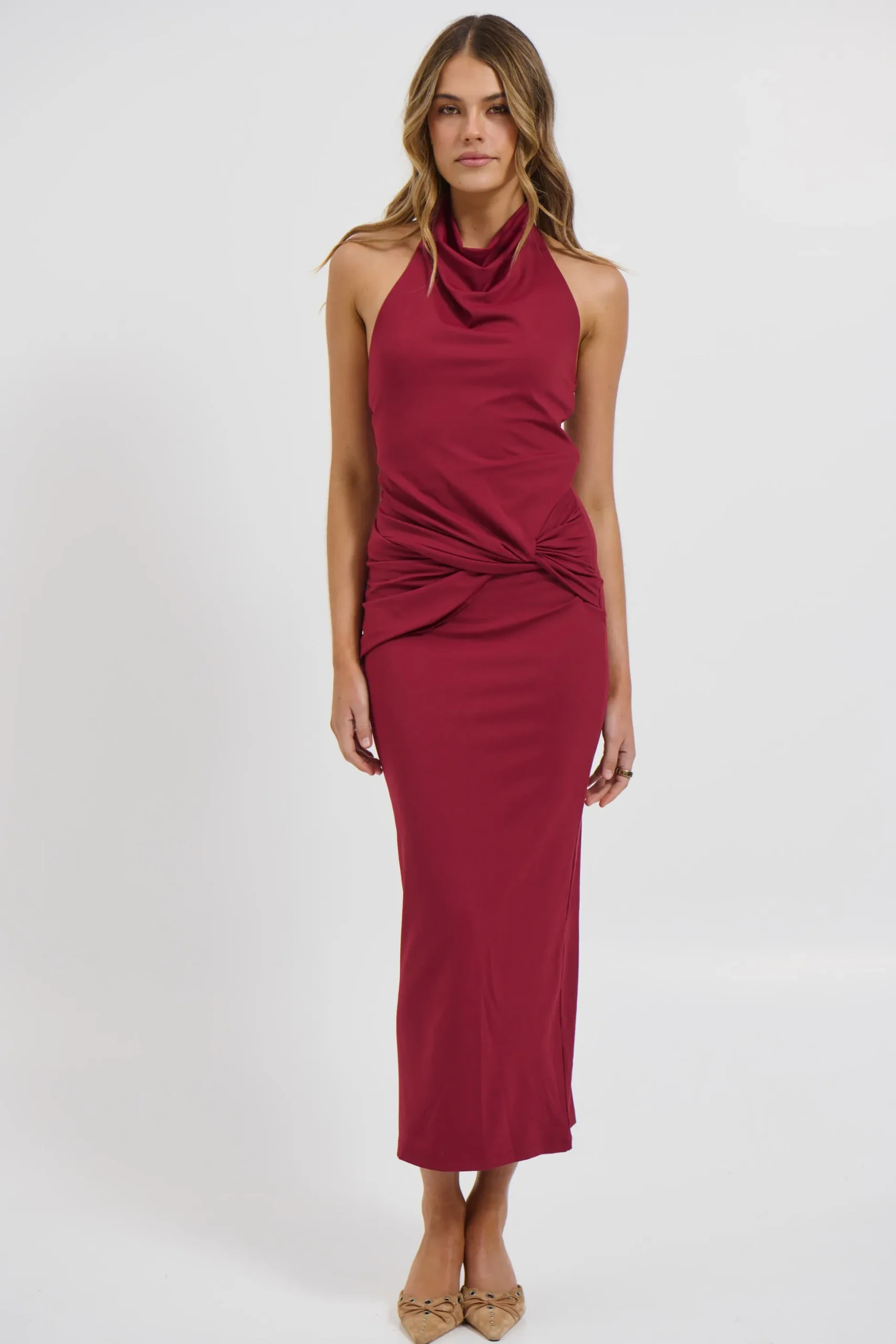 Darling Maxi Dress Wine