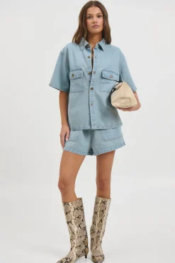 Delaney Denim Set Vintage Blue