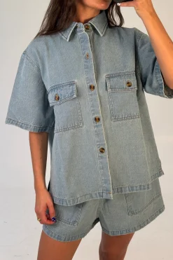 Delaney Denim Set Vintage Blue