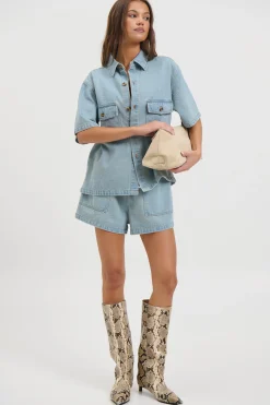 Delaney Denim Set Vintage Blue