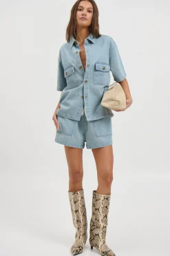 Delaney Denim Set Vintage Blue