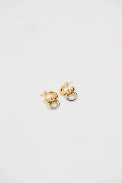 Delica Knotted Earring Mixed Metals