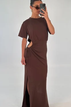 Denny Maxi Dress Chocolate