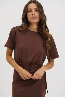 Denny Maxi Dress Chocolate