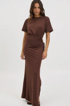 Denny Maxi Dress Chocolate
