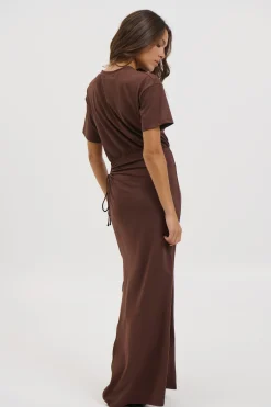 Denny Maxi Dress Chocolate