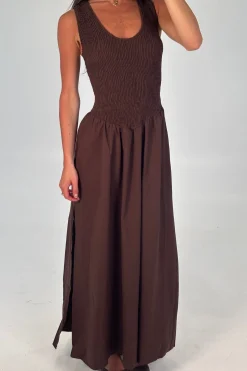Destiny Maxi Dress Chocolate