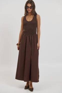 Destiny Maxi Dress Chocolate