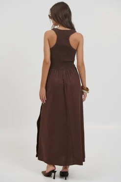 Destiny Maxi Dress Chocolate