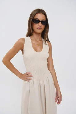 Destiny Maxi Dress Oat