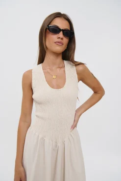 Destiny Maxi Dress Oat