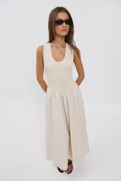 Destiny Maxi Dress Oat