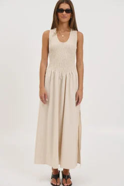 Destiny Maxi Dress Oat